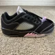 thumbnail image 4 of Ni - ke Ni - ke Air Jordan 5 Retro Low Dongdan DX4355 Black/White Lilac Ice Shoes Men's 9.5, 4 of 5