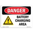 thumbnail image 1 of SignMission OS-DS-A-1824-L-1039 18 x 24 Po Signe de Danger OSHA - Zone de Charge de la Batterie, 1 of 1