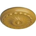 thumbnail image 3 of Ekena Millwork 12 1/4"OD x 2 1/4"P Flower Spiral Ceiling Medallion (Fits Canopies up to 2"), Hand-Painted Iridescent Gold, 3 of 8