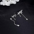thumbnail image 5 of BR Pendientes elegantes con borlas de cristal para mujeres y adolescentes, 5 of 5