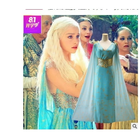 Halloween Mother of Dragons Game of Thrones Daenerys Targaryen Women Maxi Dress Costume | Walmart Canada Halloween Mother of Dragons Game of Thrones Daenerys Targaryen Women Maxi Dress Costume | Walmart Canada