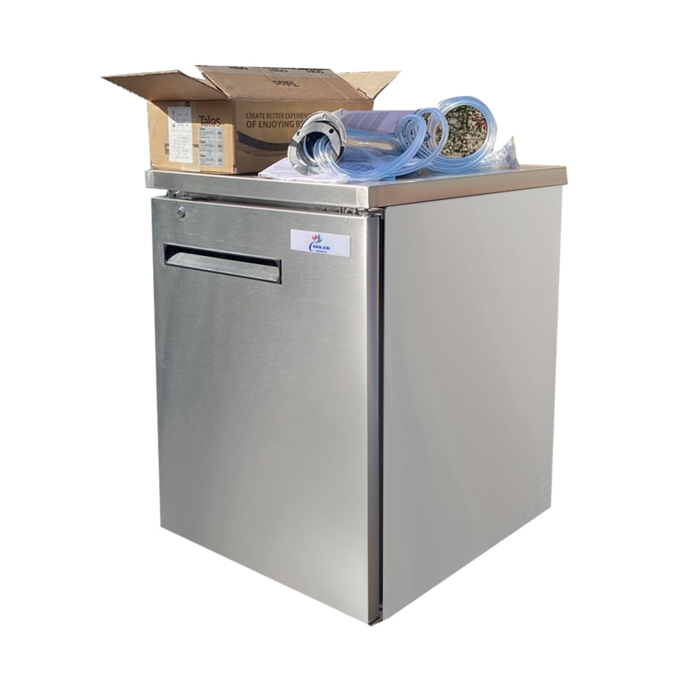 23 ins Kegerator Commercial Stainless Beer dispenser 1 tower 2 tap