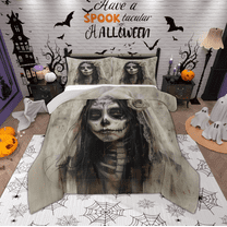 Manfei Western Gothic Bride Bedding Comforter Set, Romantic Valentines Day Twin Comforter Sets, Teen Kid Child Adult Reversible Bedding Set, Microfiber Bedroom Decor, 2 Pieces