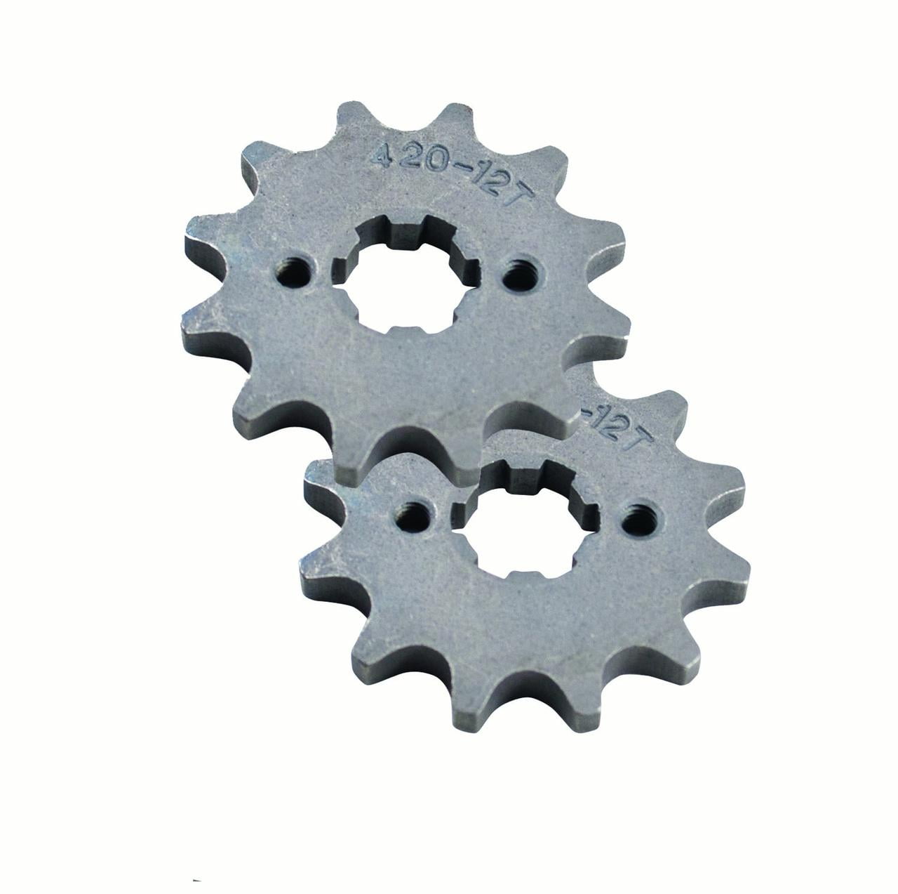Outside Distributing 420 & 428 Chain Drive Sprocket. 12 Tooth Front