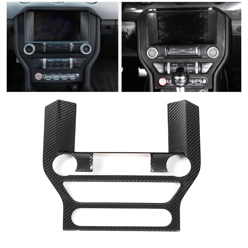 Carbon Fiber Look Car Center Console GPS Panel Cover Trim k For Ford Focus 15-18 