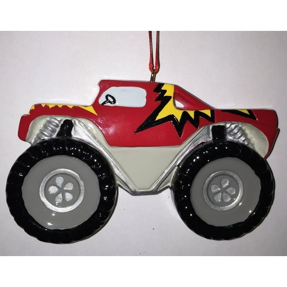 Monster Truck Personalized Christmas Ornament , Kids Christmas Ornament, Christmas Decoration for Tree, Christmas Tree Ornament