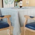 thumbnail image 5 of Rectangle Table Cloth Linen Farmhouse Tablecloth Waterproof Anti-Shrink Soft and Wrinkle Resistant Decorative Fabric Table Cover for Kitchen (Flaxen, 52" x 70" (4-6 Seats)), 5 of 6