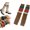 1pair, Brown(espresso), variant on Womens Warm Leg Warmers Cute Calf Wool Cotton Striped Oversleeve Soft Knitted Leggings Casual Athlete Pilates