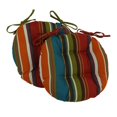 thumbnail image 1 of Blazing Needles  16-inch Round Indoor/Outdoor Chair Cushions (Set of 2), 1 of 4