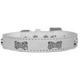 thumbnail image 1 of Collier en Os de Cristal de Croco pour Chien Blanc Taille 16, 1 of 1