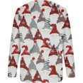 thumbnail image 4 of GHSDFBB Chandails de Noël pour Femmes Mode Loisirs Imprimé Graphique Manches Longues Hauts Mignons Chandail en Molleton Col Rond Cadeau de Noël, 4 of 5