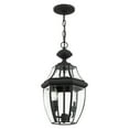 thumbnail image 5 of Livex Lighting Monterey 2 Light Outdoor Chain Hang in Black, 5 of 8