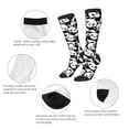 thumbnail image 6 of Daiia Sports Socks Seamless Pattern Cute Panda Printed Novelty Crew Socks for Men Women Knee High Socks Cotton Socks Soft & Breathable Support Unisex Socks, 6 of 9