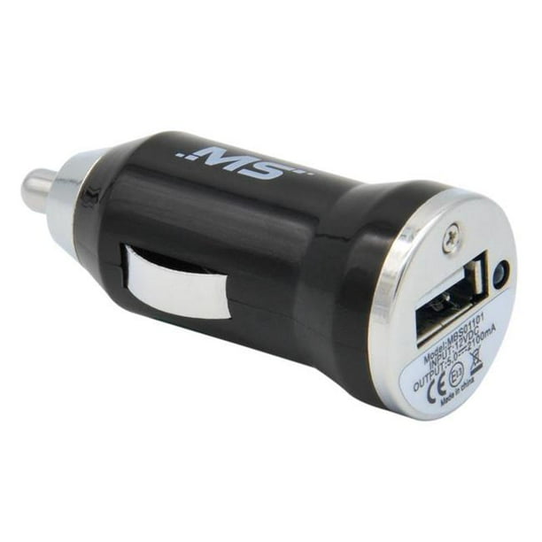 MobileSpec MBS01101 12V et Chargeur USB 2.1A Simple Courant Continu - Noir