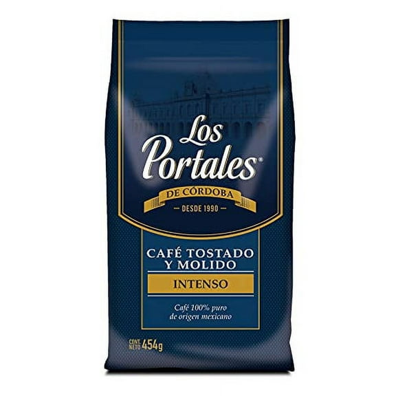 Mexican Los Portales Intense Ground Coffee, 16 Ounces