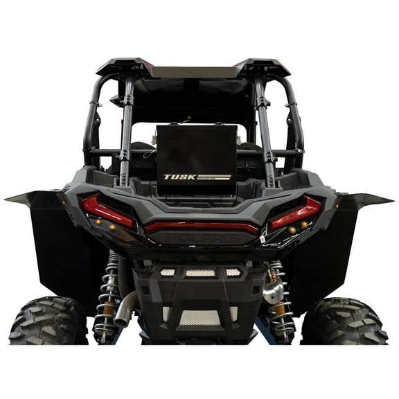 Tusk UTV Quick Release Cargo System- Bed Mounted Medium Box Black For POLARIS RZR XP 4 Turbo EPS 2016-2021