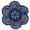 Deep Blue, variant on BomHCS 16 Inch Handmade Crochet Lace Doily Petals Flower Vase Cup Mats Placemats