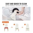 thumbnail image 4 of Stretch Spandex Folding Chair Covers - 100 Pack White - Universal Fitted Slipcovers for Weddings, Parties, Banquets - Washable Protective Covers, 4 of 7