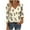 A-Beige, variant on MaFYtyTPR Women 3/4 Sleeve Tops Fashion Printed V-Neck Casual Loose Quarter Three Quarter Sleeve T-shirt Blouse A-Pink S