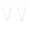 thumbnail image 1 of (2-Pack) Rinsvye 26 initial Heart Shape Trendy Necklaces Alphabet Necklace for Women Pearl Chain Necklace Necklaces for Women A Pearl Pendant Necklace Z 26 Alphabet initial Gold Necklaces for Women, 1 of 8