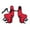 Red, variant on ZenCart Dog Knee Brace for Torn ACL Hind Leg Adjustable Dual Back Leg Support for Luxating Patella Ligament Injuries Osteoarthritis