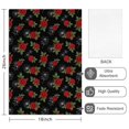 thumbnail image 2 of 2 Pcs Pioneer Flower Floral Print Pattern Kitchen Towels, Funny Microfiber Dish Towel Set, 18" X 26" Tea Towels, 2 of 6