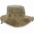 thumbnail image 2 of Tan Recycled Cotton Canvas The Floppy Travel Hat, 2 of 5