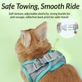 thumbnail image 4 of Escape Proof Rabbit Harness and Leash Set, Breathable Mesh Vest Harness with Reflective Strips for Bunny, Guinea Pig, Ferret, 4 of 9