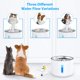 thumbnail image 5 of Fuente de Agua para Gatos y Perros Pequeños 2,5 L, Dispensador de Agua Silencioso para Gatos con 4 Filtros de Carbón Activado y Bandeja de Acero Inoxidable, Luz Nocturna LED, 5 of 5