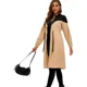 thumbnail image 4 of Gabardina Mujer Larga Elegante Moda Cordón En La Cintura, 4 of 7