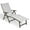 Light Gray, variant on Crestlive Products Espresso Outdoor Chaise Lounge Chair Aluminum Folding Recliner