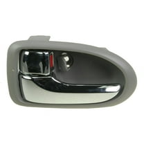 Front Chrome & Gray Interior Inside Door Handle Left Driver for 00-06 Mazda MPV DHA49485