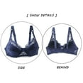thumbnail image 4 of Ozmmyan Womens Plus Size Bras Women's Lace Bra Full Coverage Padded Push Up Underwired for Everyday Comfort, Adjustable Spaghetti Strap, 34D-48DD, 4 of 5