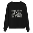 thumbnail image 4 of Vedolay Sweatshirt for Women's 2023 Long Sleeve Sweatshirts Crewneck Casual Loose Fall Clothes,Black M, 4 of 4