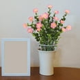thumbnail image 5 of Ramo de camelias artificiales | Arreglo floral de seda | Centro de mesa para bodas | Decoración del hogar | Ramo de flores artificiales | Flores de plástico para decoración de mesas, 5 of 5