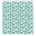thumbnail image 3 of Ambesonne Teal White Shower Curtain, Bold Colored Stripes, 69"Wx70"L, Teal White, 3 of 3