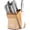 Natural Maple - Stainless Steel, variant on Zulay 20-Piece Stainless Steel Kitchen Knife Set with Built-in Sharpener – Ultra Sharp, Rust-Resistant Knives in Natural Wood Block