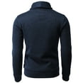 thumbnail image 3 of H2H Mens Casual Slim Fit Pullover Sweatshirts Knitted T-Shirts Thermal Napping Inside (CMOSWL060), 3 of 6