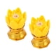 thumbnail image 4 of 2 lámparas de loto budistas para decoración de templos, velas eléctricas para meditación en interiores. Amarillo, 4 of 9
