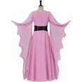 thumbnail image 5 of Gothic Pink Dress for Women: Stage Performance Cloth & Movie Character Outfit, 5 of 7