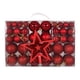 thumbnail image 4 of 101 piezas de adornos de bolas de Navidad, adornos de estrella para la parte superior del árbol, bolas colgantes DIY para Rojo, 4 of 7