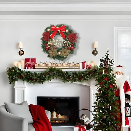VBODN Wreath Wedding Wreath Home Decoration Wreath Festival Party Wreath Celebration Wreath Reusable Wreath Rattan Wreath National Holiday
