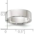 thumbnail image 4 of Sterling Silver Ss 6mm Flat Size 7.5 Band Made In United States qwfb060-7.5, 4 of 5