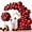 Ruby Red, variant on 129pcs Ruby Red Balloons Different Sizes 18 12 10 5 Inches for Garland Arch, Premium Red Latex Balloons for Birthday Wedding Valentine's Day Christmas Party Decoration