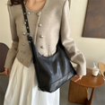 thumbnail image 3 of Bolso Hombro Retazos Cuero PU para Mujer Bolso Mano Cruzado (Negro), 3 of 8