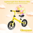 thumbnail image 5 of Costway Kids Balance Bike No Pedal Training Bicycle w/Adjustable Handlebar & Seat Yellow, 5 of 10