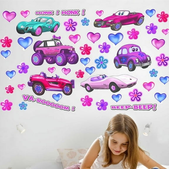 Wallhogs Girl Cars Multi-Pak Wall Decal