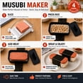 thumbnail image 7 of FUNGYAND Musubi Maker Press Kit with Spam Slicer Onigiri Mold for Lunch Bento, Homemade Sushi Musubi, 7 of 7