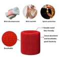 thumbnail image 3 of SharkTRUE Quick-Drying & Comfortable Cotton Headband & Wristbands Set for Sports, 3 of 8