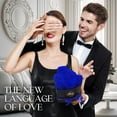 thumbnail image 4 of GLAMOUR BOUTIQUE 7-Piece Forever Flowers Heart Shape Box - Preserved Roses, Immortal Roses That Last A Year - Eternal Rose Preserved Flowers for Delivery Mothers Day & Valentines Day - Blue, 4 of 8